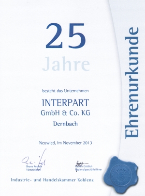 25 Jahre INTERPART in Deutschland